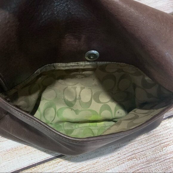 Coach Brown Leather Legacy Crossbody Purse - Picture 11 of 15